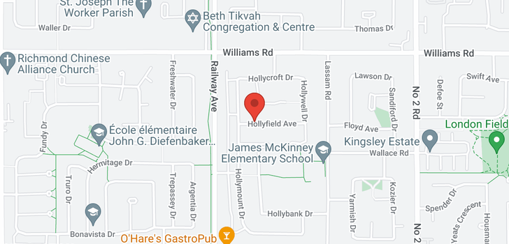 map of 5137 HOLLYFIELD AVENUE